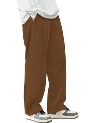 Men's Corduroy Relaxed Fit Trouser, Brown