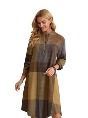 Leriya Fashion Western Dress, Brown