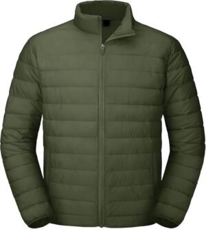 Men's Bomber Nylon Jacket, Olive