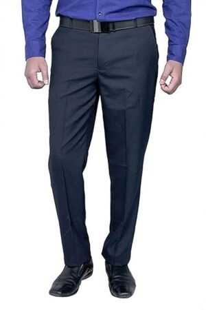 Men's Relaxed Fit Formal Trouser, Dark Grey
