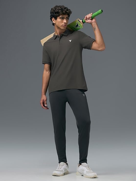 Men's Half Sleeve Polo T-Shirt, Dark Grey - Image 3