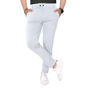Men's Lycra Trousers, White