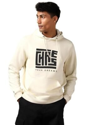 Printed Hoodies for Man, White