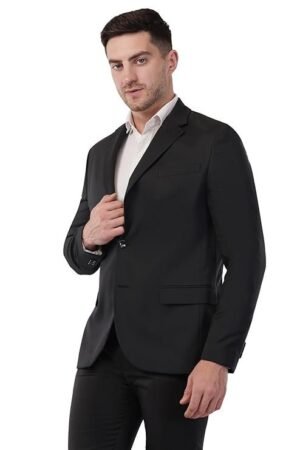 Men's Formal Blazer, Jet Black