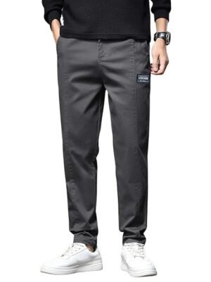 Men's Regular Fit Casual Trouser, Grey