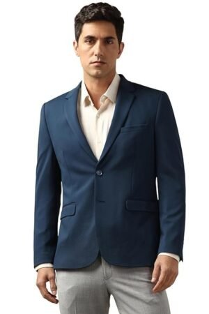 Men's Neo Slim Knit Textured Blazer, Navy Blue