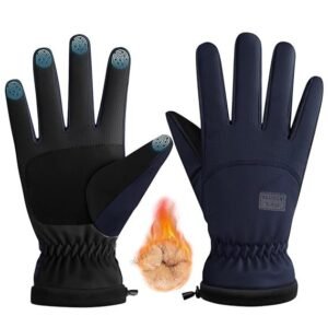 Winter Gloves for Men and Women, Navy Blue