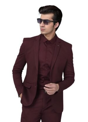 Men Versatile Blazer, Maroon