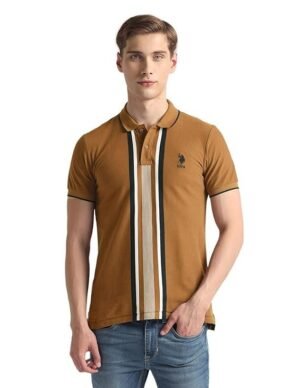 Men's Cotton Slim Fit Shirt, Brown
