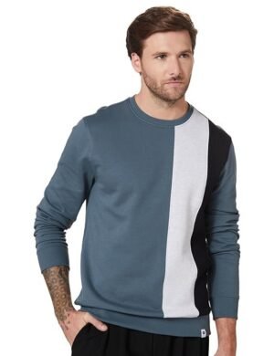 Men Crew Neck Sweatshirt, Grey