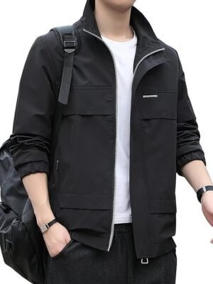 Lightweight Outwear Jacket, Black