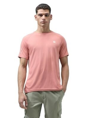 Men's Crew Neck Half Sleeve T-Shirt, Pink