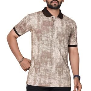 Men's Texture T-Shirt, Brown