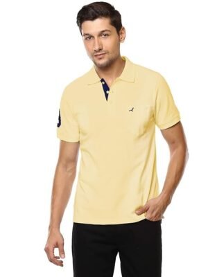 Men's Polo T-Shirt, Fine Yellow
