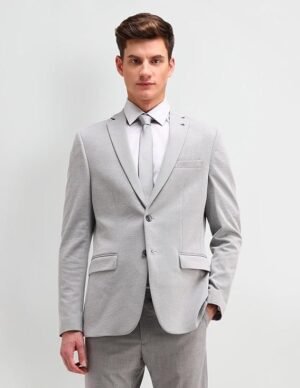 Men Business Casual Blazer, Dark Grey