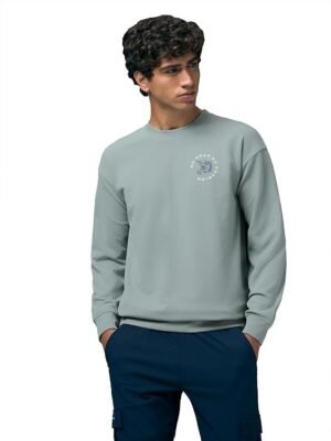 Men's Full Sleeve Graphic Print Sweatshirt, Quick Dry