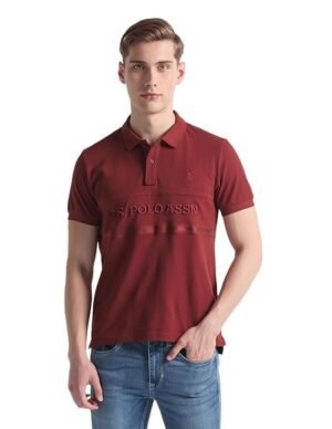 Men's Cotton Slim Fit Shirt, Maroon