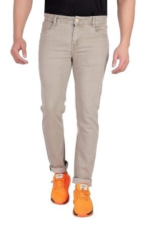 Men's Jeans Slim Fit Stretchable, Beige