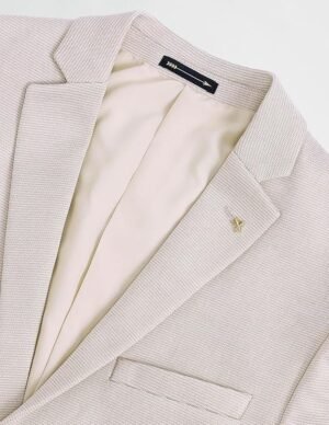 Men Business Casual Blazer, Beige